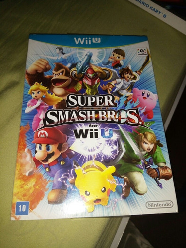 Super Smash Bros Wii U Midia Fisica Edição Nacional Com Luva