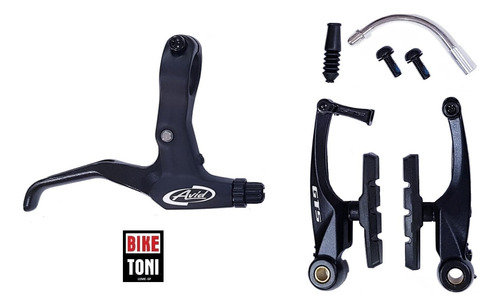 Freio V-brake Traseiro Gts Taiwam Original Manete Avid Sram