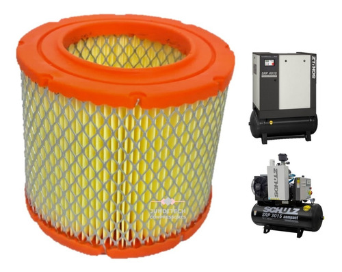 Elemento Filtro Ar Compressor Schulz Srp 3020 3025 Compact