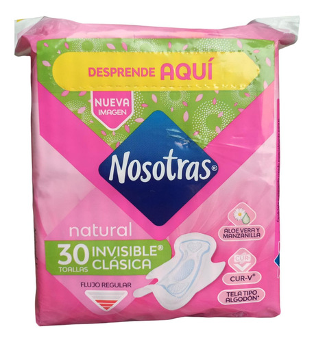 Toalla Femenina Nosotras X30und - Unidad a $517