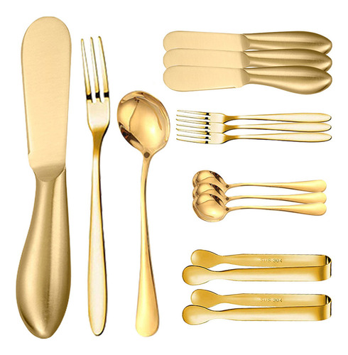 -de Set Dish Spoon Y Cuchillos Para Queso Decorate