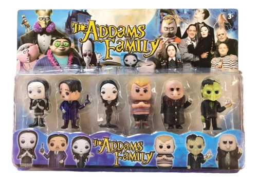 Set Merlina Locos Admas X6 Personajes Colección Completa