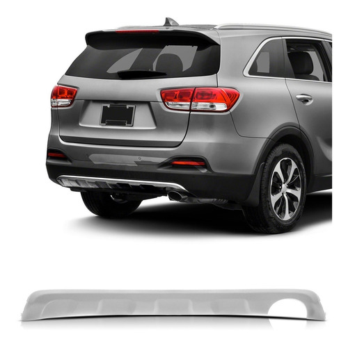 Saia Spoiler Parachoque Traseiro Sorento 2016 2017 Prata