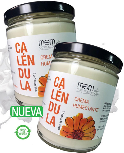 Imagen 2 de 5 de Crema Corporal Con Aceite De Caléndula, 2pzs
