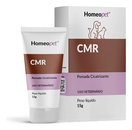 Cmr Pomada Cicatrizante Cães Gatos Homeopet 15g