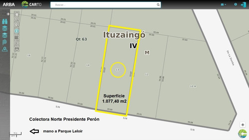 Imagen 1 de 5 de Fracción Comercial En Venta, 1077 M2 Sobre Acceso Oeste.
