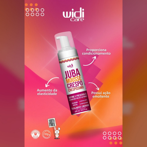 Kit Widi Care Juba Shampoo + Condicionador + Mousse Crespo + Máscara Reconstrutora
