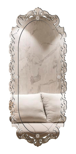 Espelho Grande Corpo Inteiro Decorativo Sala Bolonha 55x150