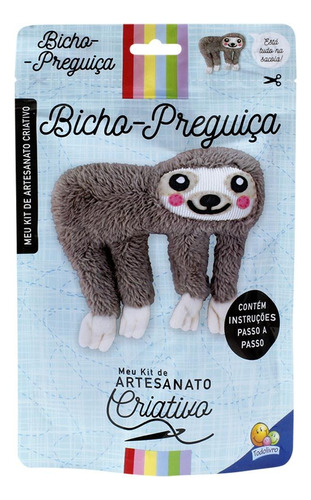 Meu Kit de Artesanato Criativo: Bicho-preguiça, de Tulip Books. Editora Todolivro Distribuidora Ltda. em português, 2021