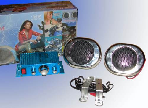 Imagen 3 de 8 de Kit De Musica Audio Para Tu Moto 360w Parlantes + Potencia