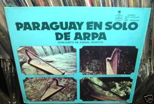 Anibal Riveros Paraguay En Solo De Arpa Vinilo Paraguayo