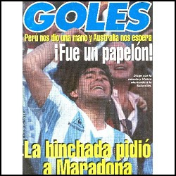 Argentina 0-5 Con Colombia / Revista Goles / 1993 / Maradona