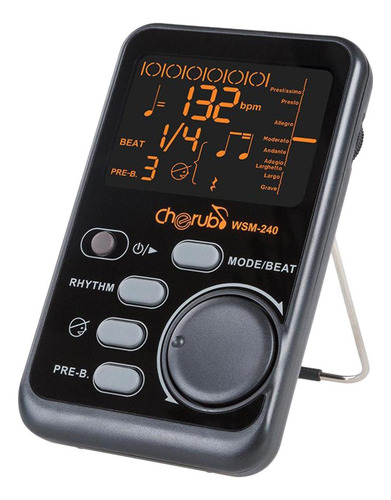 Metrônomo De Instrumento Musical Universal Beat Tempo Lcd