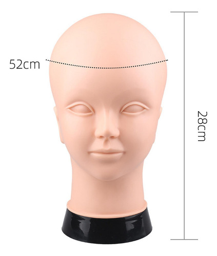 Cabeza De Maniquí, Modelo De Pvc, Soporte De Exhibición De