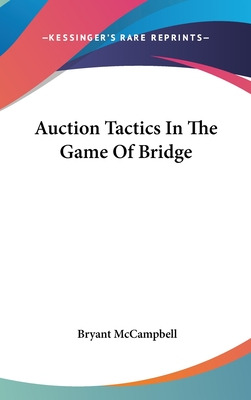 Libro Auction Tactics In The Game Of Bridge - Mccampbell,...