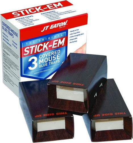 Trampa Raton Adhesiva En Cajilla Stick-em® X 3 Unid.