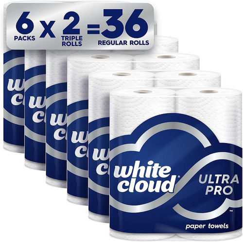 White Cloud Ultra Pro - Toalla De Papel Ultra Absorbente, El
