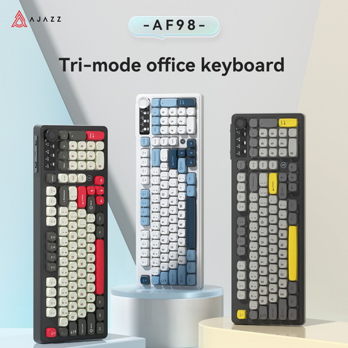 Teclado De Membrana Ajazz Af98 Com Fio, Luz Mista Win/mac