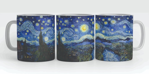 Taza Van Gogh Noche Estrellada Panorámico (1pza)