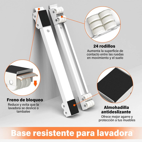 Soporte Ajustable Base Con Ruedas Para Mueble Multifuncional