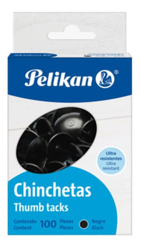 Chincheta Pelikan Color Negro C100 1200017 /vc