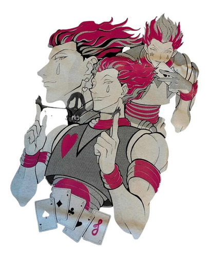 Remera Vinilo Jc Hisoka Hunter X Hunter Gastovic Anime Store