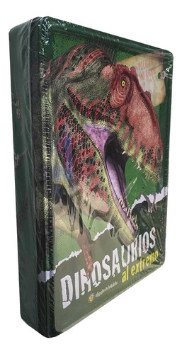 Lata Didactica Dinosaurios Libro Rompecabezas Y Stickers
