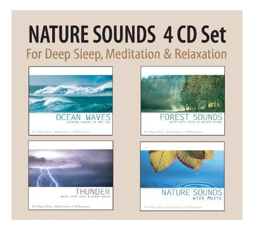 Cd: Set De 4 Cd De Nature Sounds Ocean Waves, Forest Sounds