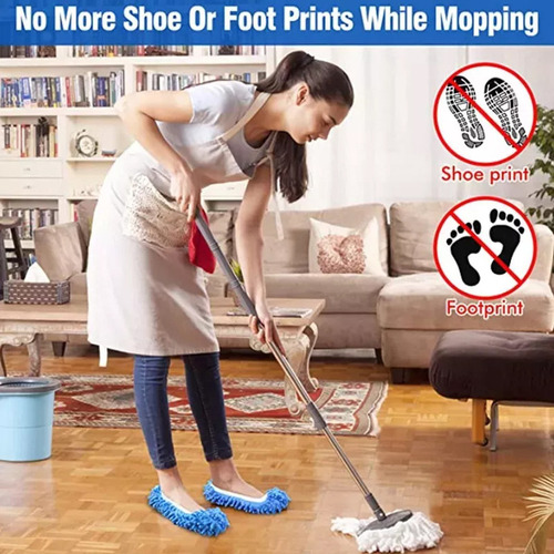 12 Fundas De Pantuflas Multiusos Para Fregar El Suelo