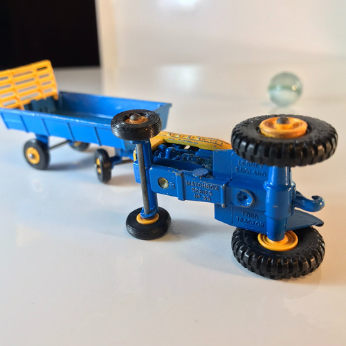 Matchbox Series - Farm Pack - 1969 - Ruedas Plástico Imp 3 D Azul (Usado)