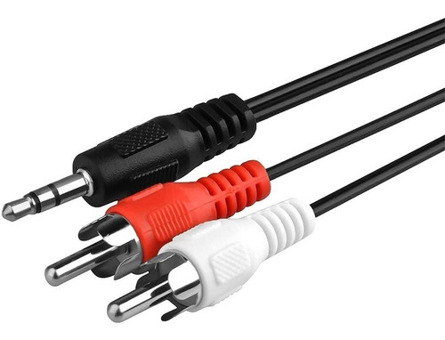 Imagen 2 de 6 de Cable De Audio Auxiliar Jack Plug 3.5 Mm A Rca 1.4 Metros