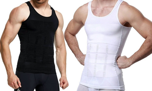 Imagen 1 de 10 de Faja De Hombre Camiseta Reductora Modeladora De Postura Gym