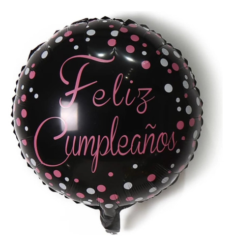 Globo De Feliz Cumpleaños Con Puntos