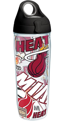 Tervis Nba Miami Heat - Vaso Completo Con Envoltura Y Negro