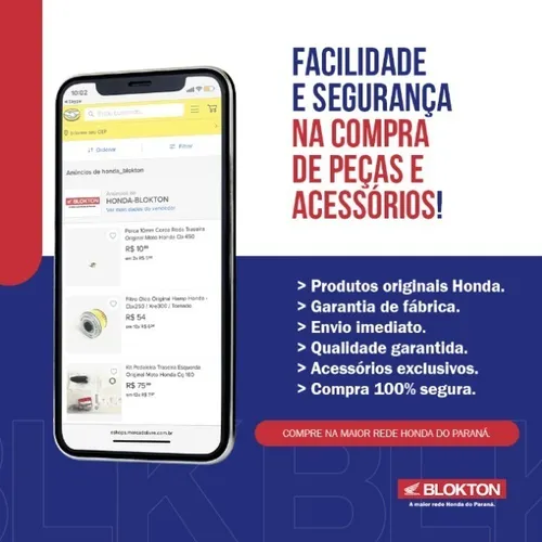 Adesivo Direito Tanque Combustível Original Honda - Bros 160