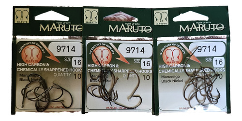 Pack 3 Sobres De Anzuelos Maruto Maruseigo 9714