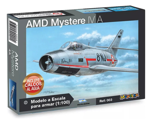 Avión Amd Mystere Iv A  Escala 1/100 Colección Modelex