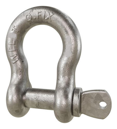 10 Unid. Manilha Curva Corpo 3/8 Pino 7/16 1000kg Aço Alloy