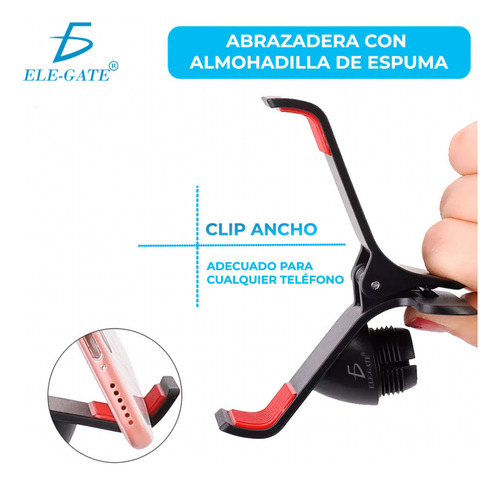 Soporte Universal Flexible Para Celular Para Cama O Mesa Blanco