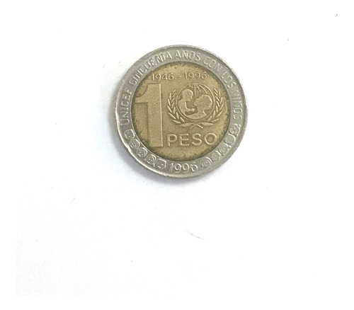 Monedas Argentinas: 1 Peso 1996 Unicef 6.3.2 Excelente