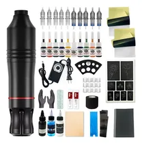 Comprar Kit Para Tatuar Profesional Máquina Tatuaje Pen C\u002F12 Tintas