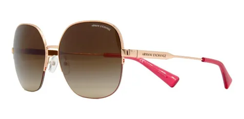 Lentes Sol Armani Exchange Ax2021s Round Amplios Mujer 58mm