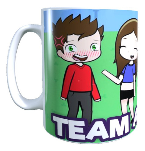 Taza - Tazón Team Anormal, Lyna Meli Dani Augus, Youtubers