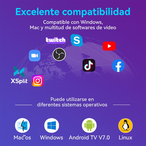 Cámara Web 2k Qhd 30fps Con Mic,autofoco,1080p@60fps C960 2k