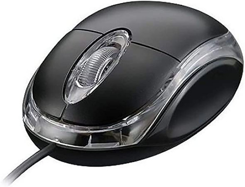 Mini Mouse Com Fio Para Pc Usb 1200dpi Scroll E Led