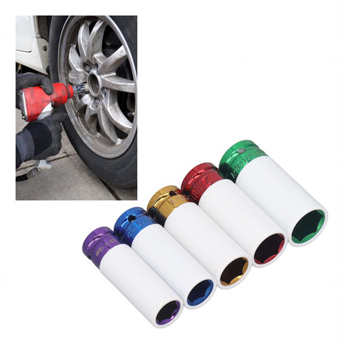 5 Piezas Dados De Impacto Estandar Juego De Dados De 1/2 Kit
