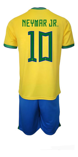 Camiseta De Futbol  Neymar Jr Brasil Adulto 