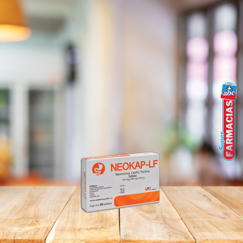 Neokap-lf 20 Tabs Neomicina Caolin Pectina 12928030 Mg