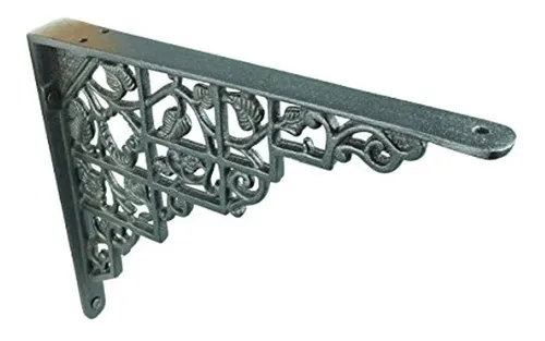 Par Soportes Para Estante Negro Aluminio 7'' X 8 3/4'' Abast