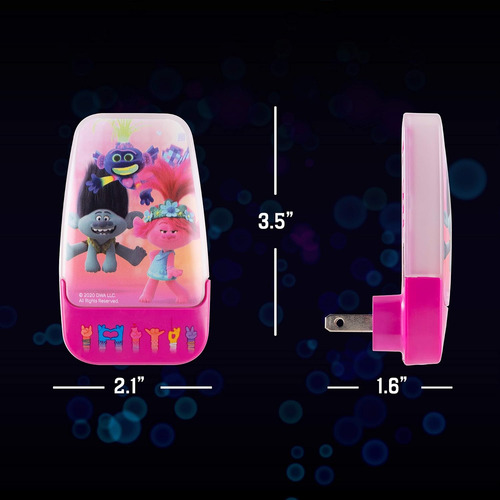 Dreamworks Trolls Led, Poppy And Branch, Plug-in, Dusk To...